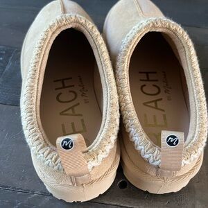 Beige Slip-On Ankle Booties. Only used once!